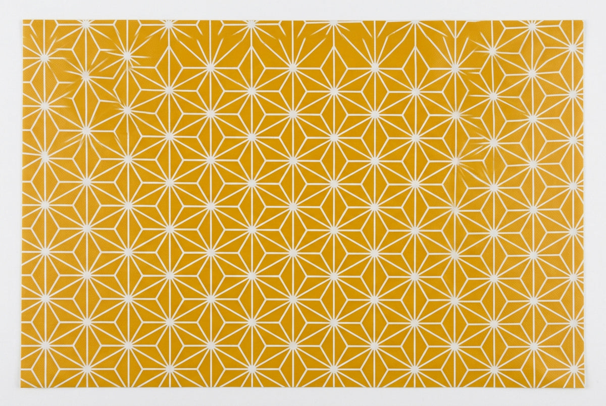 PVC Tabling-Mustard Geometric