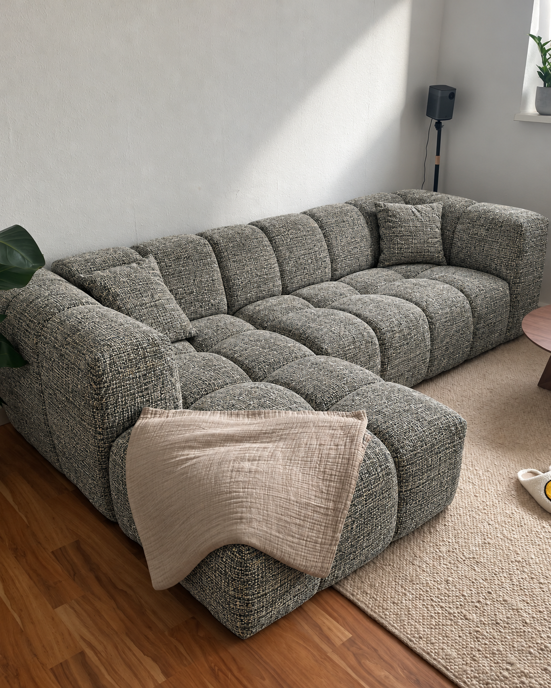 Premium Upholstery Fabric - Grey (Per Meter)