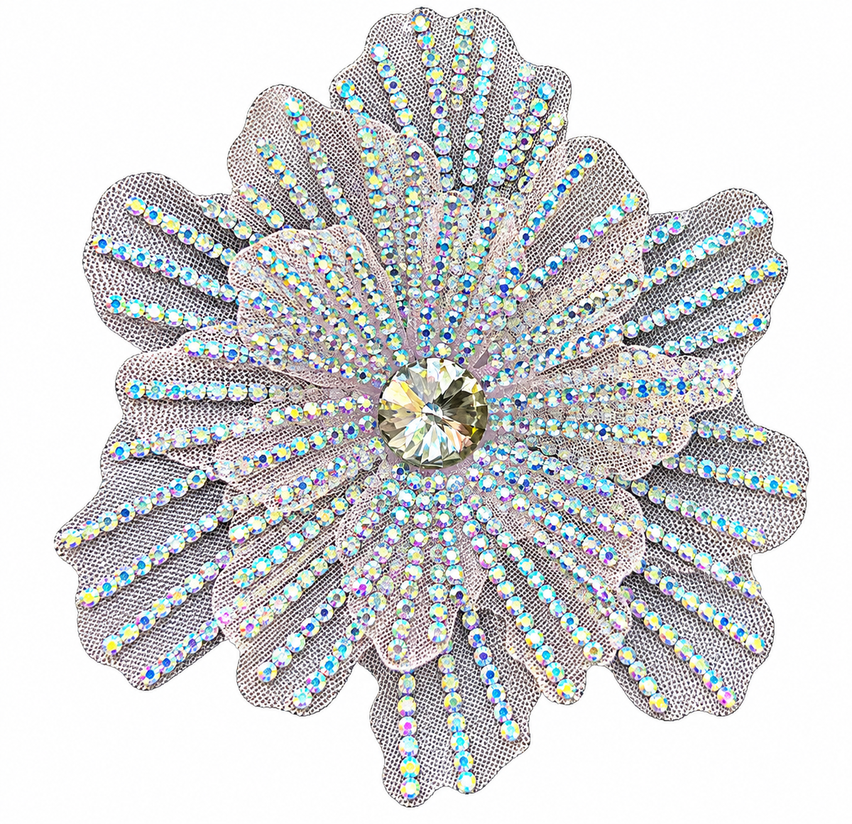 Blue floral embellishment