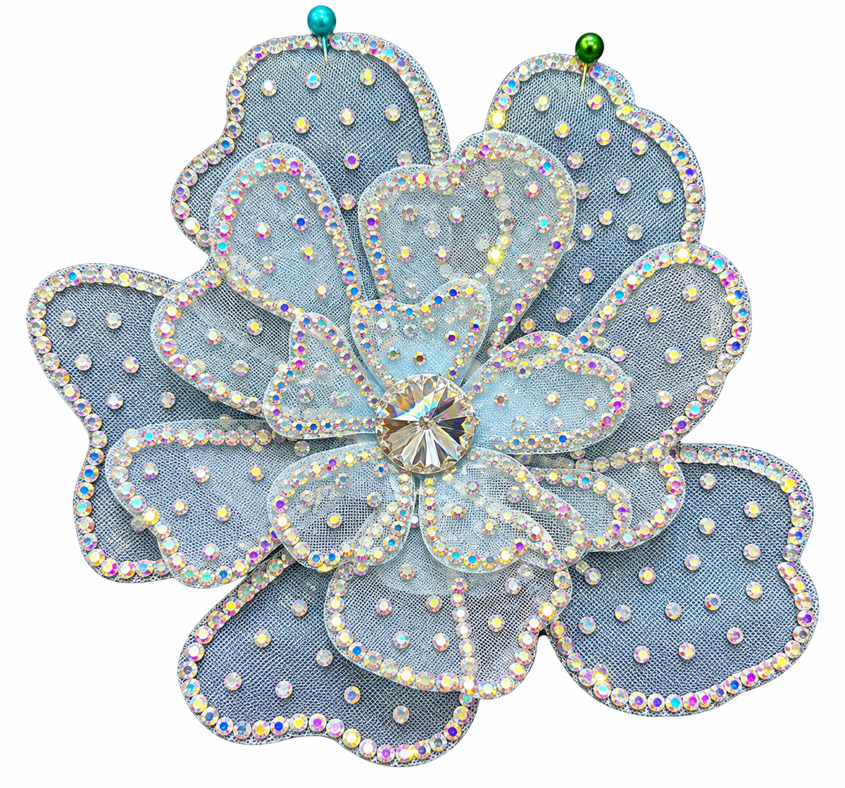 Flower Motif Blue
