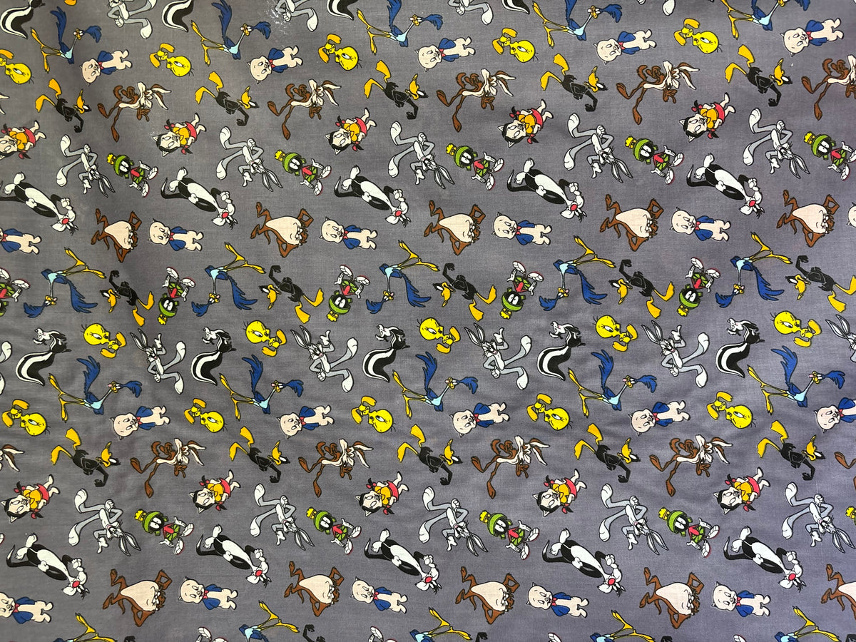 Microfibre Sheeting Fabric-Looney Tuned