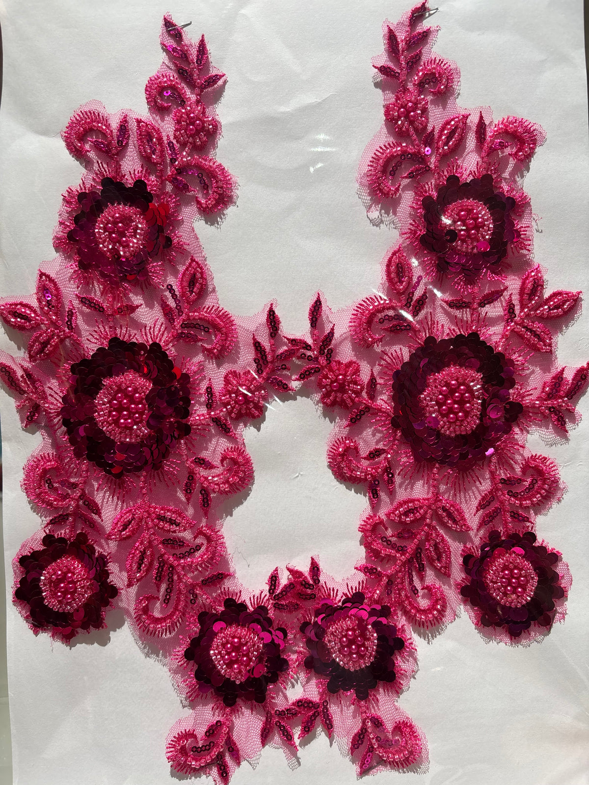 Bloom Beaded Lace Motif