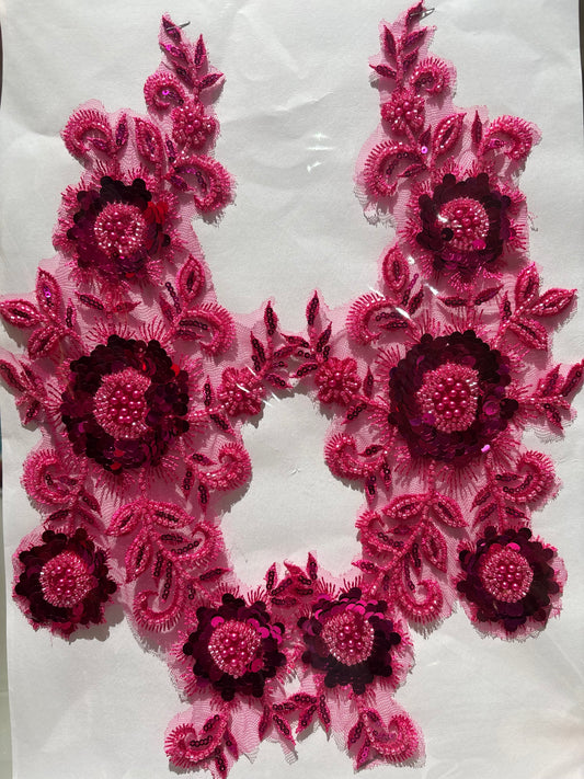 Bloom Beaded Lace Motif