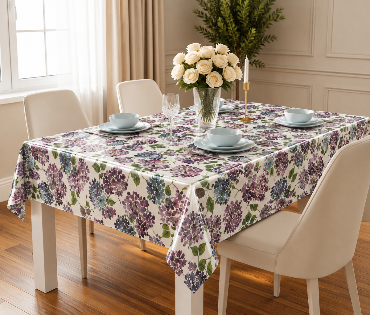 PVC Tabling-Lilac Flowers