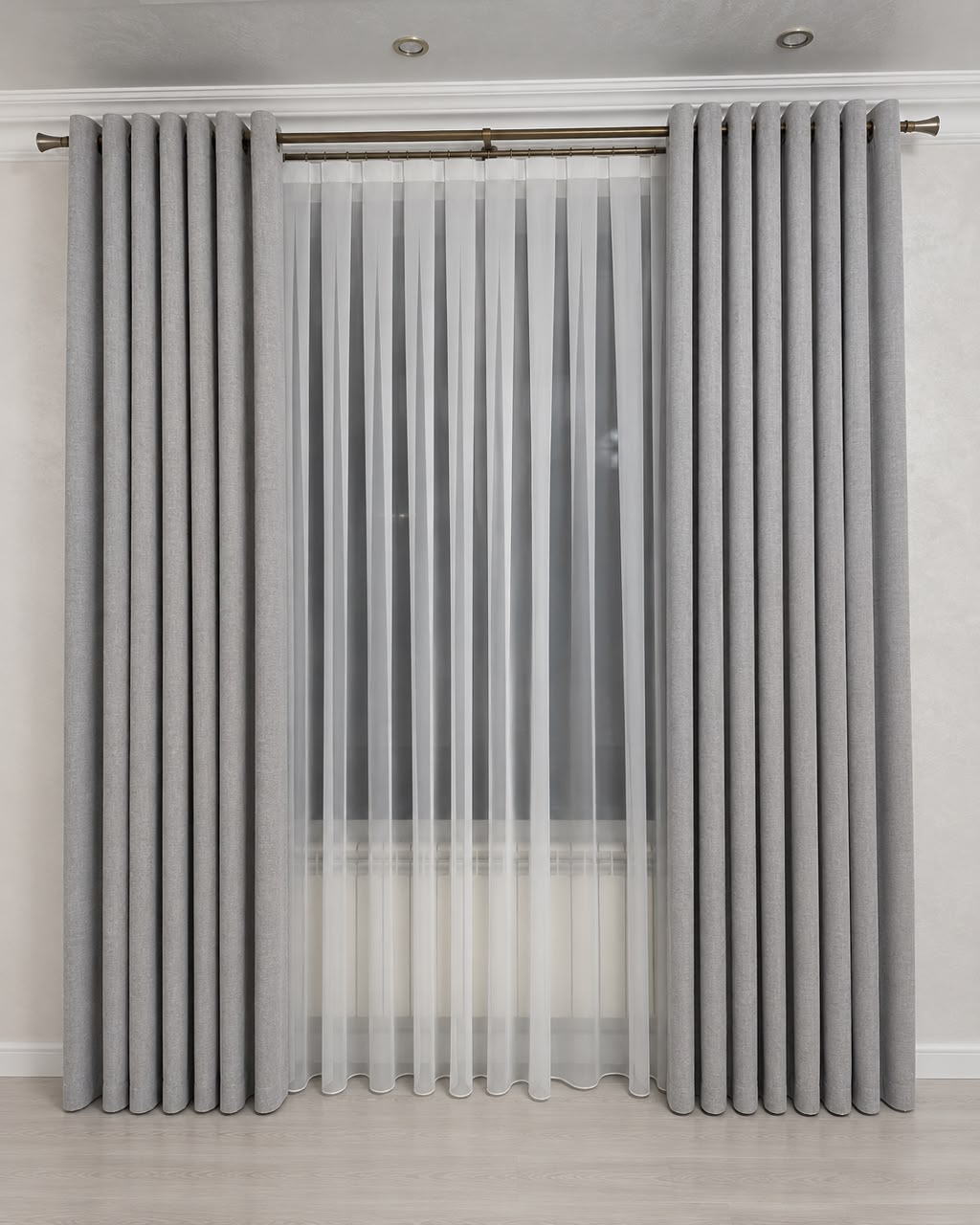 100% Blockout Curtains - Grey (145cm X 230cm) (R375 per drop , R750 for 2)