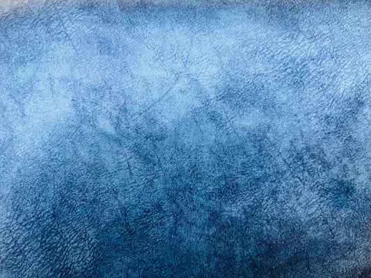 Suede Upholstery Fabric - Blue (Per meter)