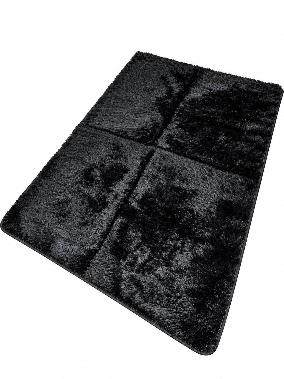 Faux Fur Carpet Black