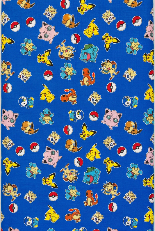 Microfibre Sheeting Fabric-Pokémon