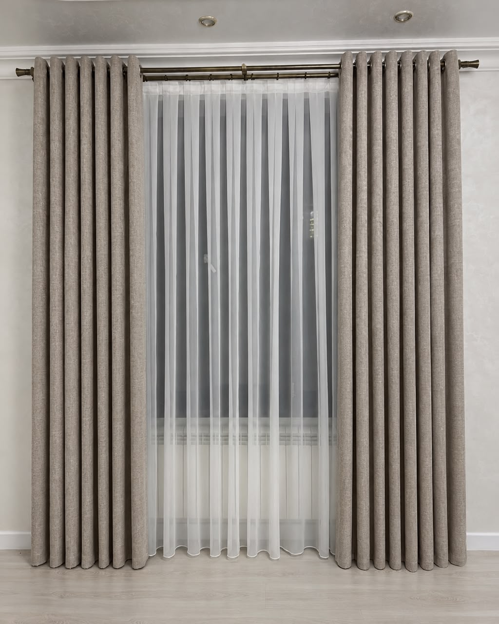 100% Blockout Curtains - Beige (145cm X 230cm) (R375 per drop , R750 for 2)