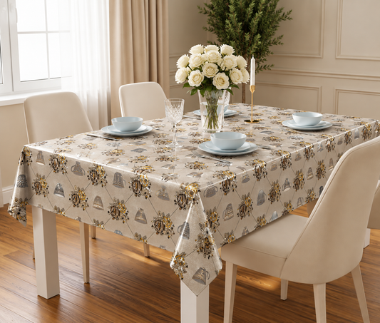 PVC Tabling- Bronze Mugs & Flowers