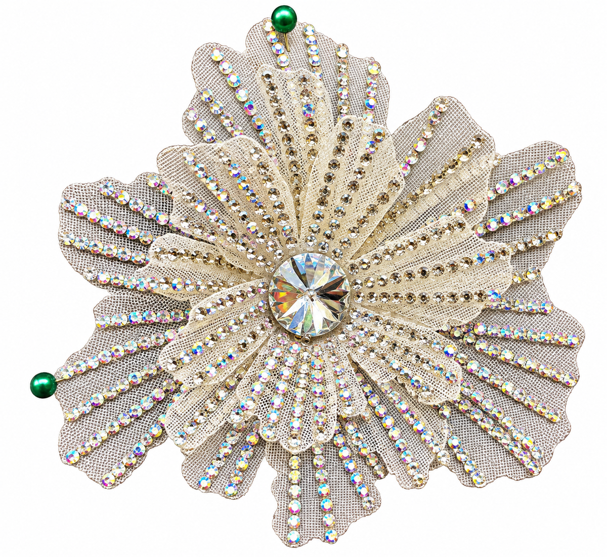 White flower embellishment