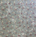 Floral Embroidered-Blue