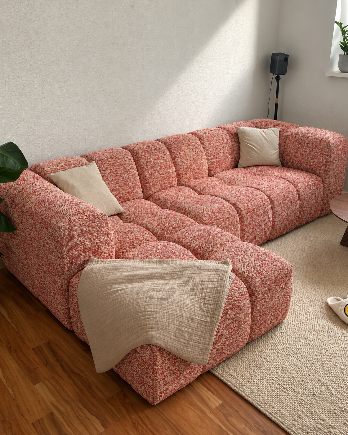 Premium Upholstery Fabric- Pink (Per Meter)