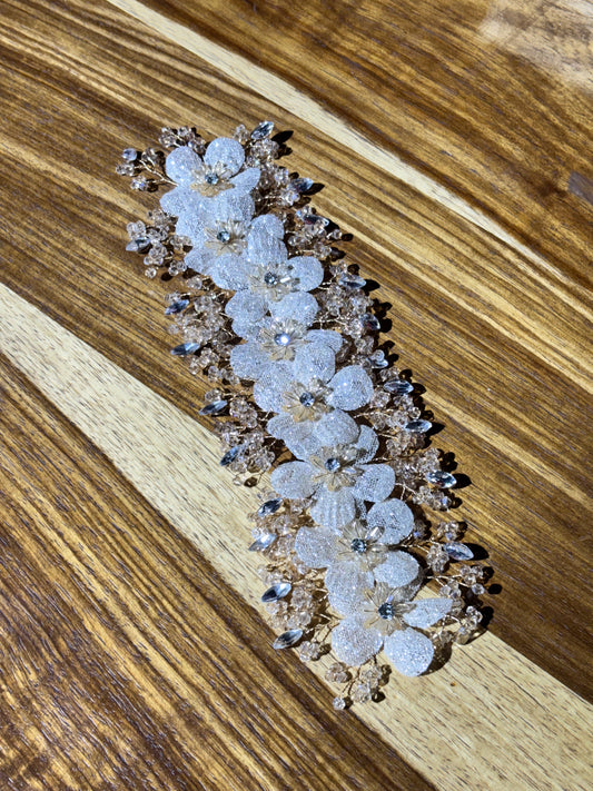Blossom Vine Motif-Handcrafted- Peach