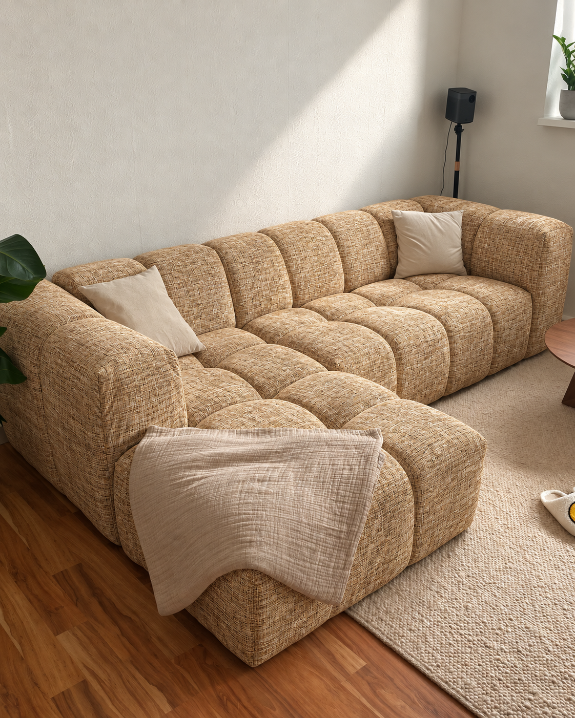 Premium Upholstery Fabric - Wheat (Per Meter)