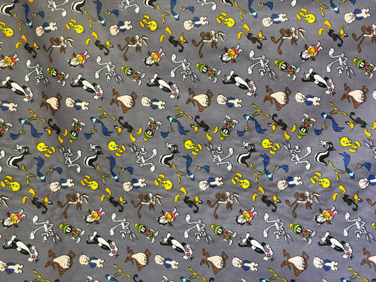 Microfibre Sheeting Fabric-Looney Tuned