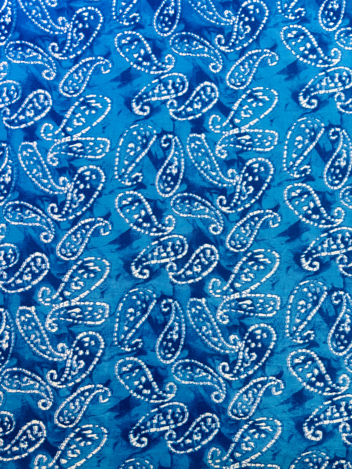 Batik Printed-Paisley Blue