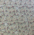 Floral Embroidered-Light Brown
