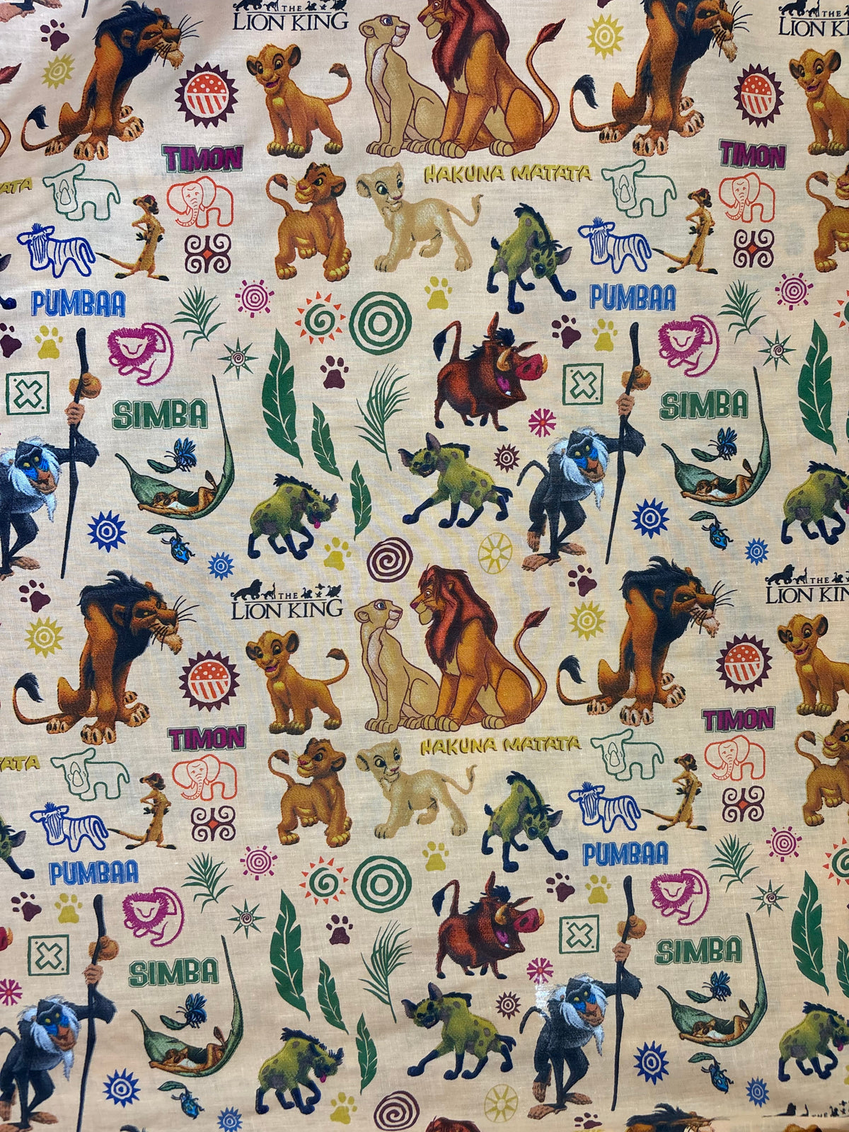 Microfibre Sheeting Fabric-Lion King