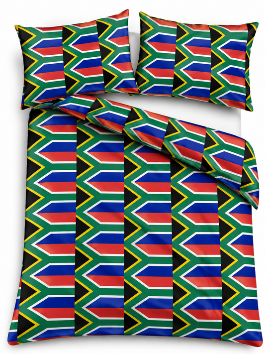Duvet Cover Set-SA Flag-Double